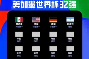 4/32!本届世界杯已出线4队:阿根廷、德国、墨西哥和美国配图